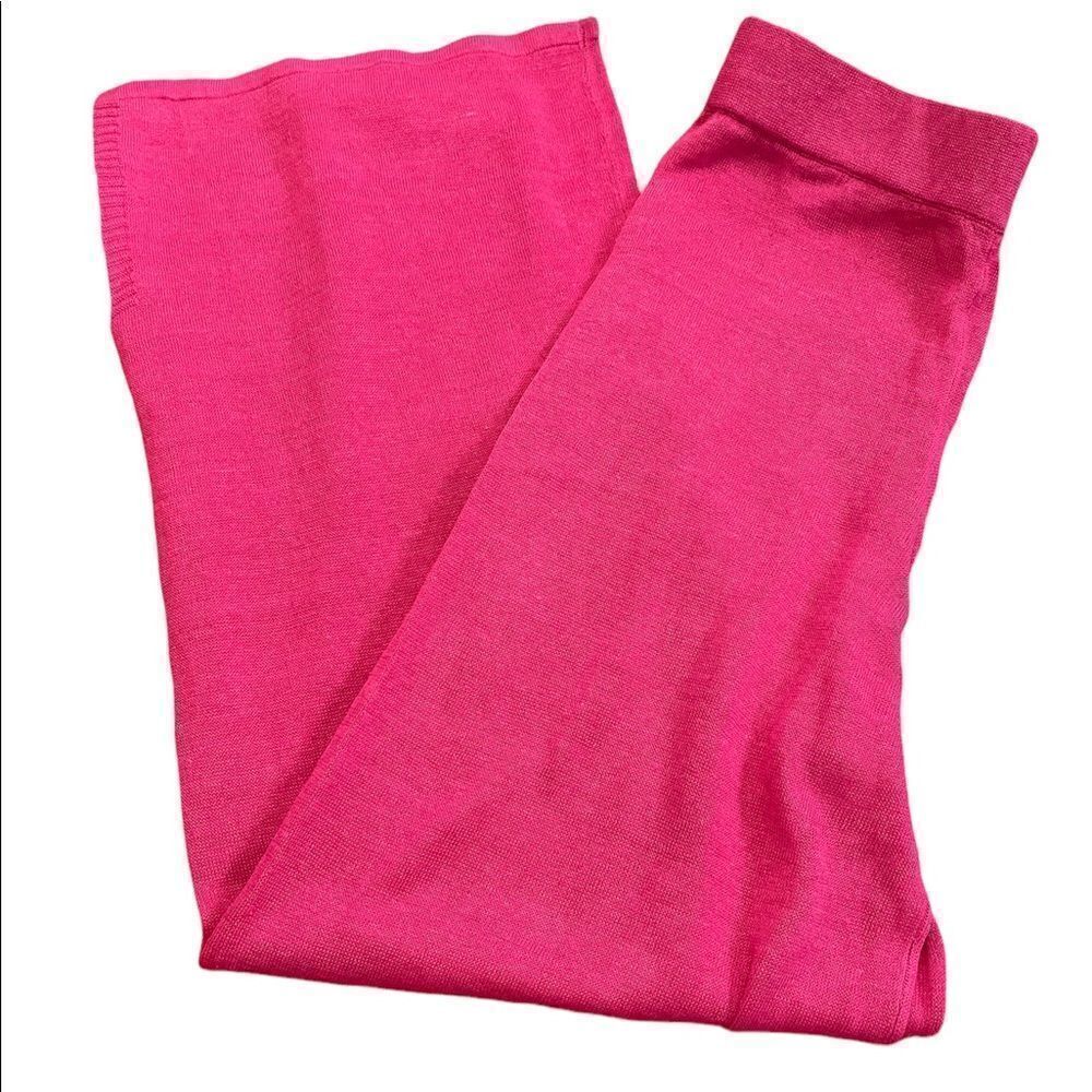 ZARA High Waist Hot Pink Linen See-Through Pants.Size M